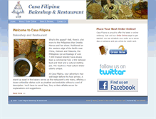 Tablet Screenshot of casafilipina.com